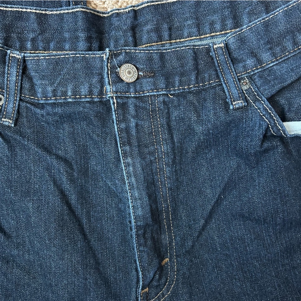 Men’s Levi’s 514 Dark Wash Denim Straight Fit Flex Jeans Size 40x32 |C59 - Picture 5 of 11